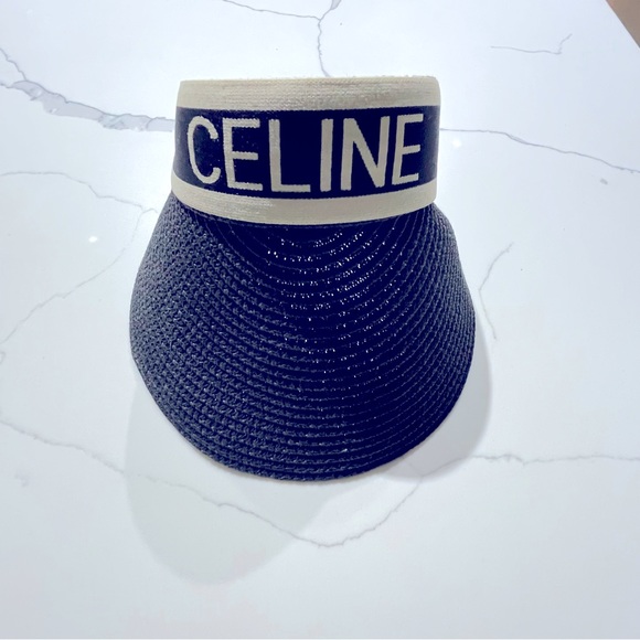 Celine Accessories - Celine Visor Elevate your Summer Vacation Black and Nude Visor hat